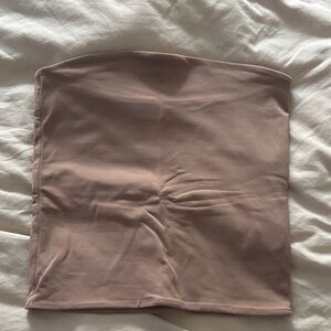 Babaton Tan Tube Crop Top